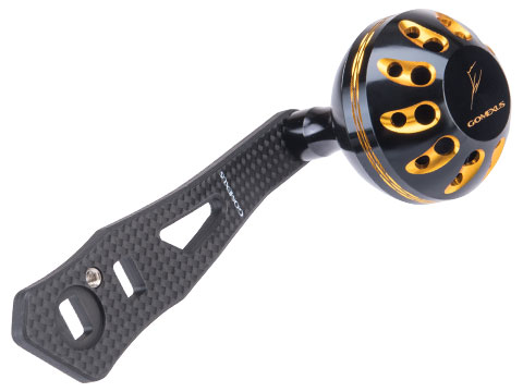 Gomexus Carbon Reel Handle w/ Round Power Knob for Baitcasting