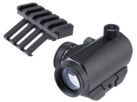 G&P T1 1x24 Style Micro Red/Green Dot Reflex Sight w/ Mount Set (Color: Black / Low Profile & 45 Degree Offset)