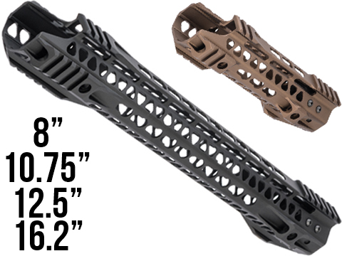 G&P MOTS II Upper Cut Keymod Handguard w/ Rails for M4 / M16 Series Airsoft AEG Rifles 