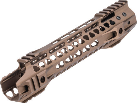 G&P MOTS II Upper Cut Keymod Handguard w/ Rails for M4 / M16 Series Airsoft AEG Rifles (Color: Sand / 10.75)