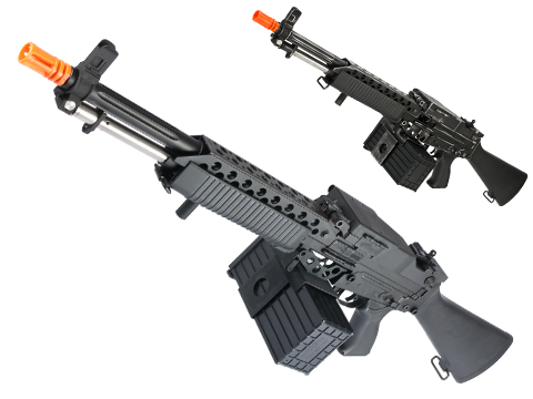 G&P Navy Mk63 Airsoft SAW Machine Gun AEG w/ Box Magazine (Model: Ver2 / Black)