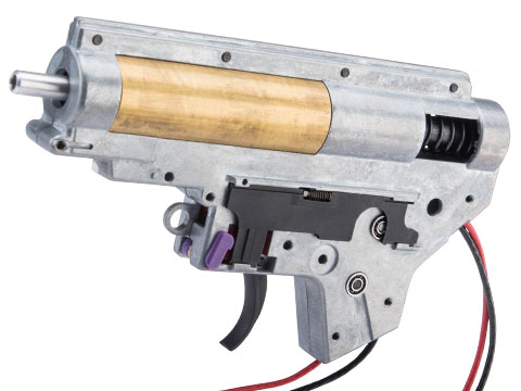 G&P Complete 8mm Reinforced Gear Box for M4 M16 Airsoft AEG (Configuration: Rear Wired / Standard Deans / 340-400 FPS)