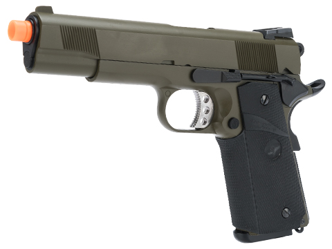 WE-Tech Gen2 Heavy Weight 1911 MEU Airsoft GBB Pistol (Color: OD Green)