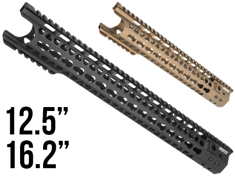 G&P MOTS Keymod Breacher Rail System for M4 / M16 Series Airsoft AEG Rifles (Color: Black / 12.5)