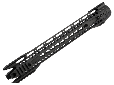 G&P MOTS II Phantom Keymod Handguard w/ Rails for M4 / M16 Series Airsoft AEG Rifles (Color: Black / 16.2)