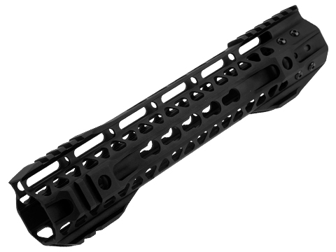 G&P MOTS II Standard Keymod Handguard w/ Rails for M4 / M16 Series Airsoft AEG Rifles (Color: Black / 10.75)