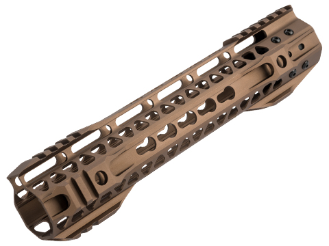 G&P MOTS II Standard Keymod Handguard w/ Rails for M4 / M16 Series Airsoft AEG Rifles (Color: Sand / 10.75)