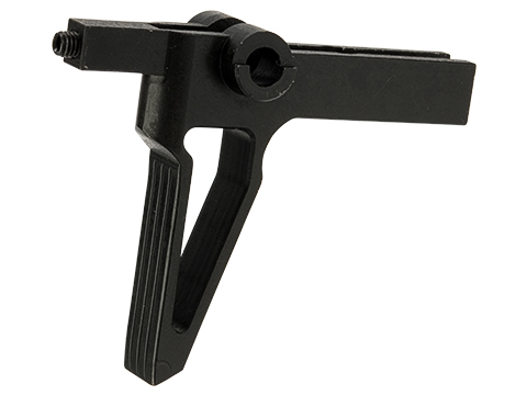 G&P Stainless Steel Flat Face Trigger for G&P / WA Gas Blowback M4 Airsoft Rifles (Color: Black)