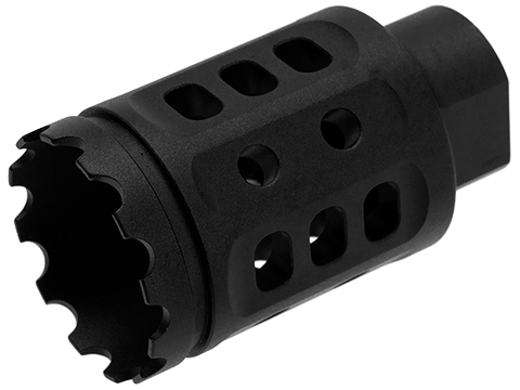 G&P Meat Cutter Compact Muzzle Brake - 14mm +/- (Color: Black)