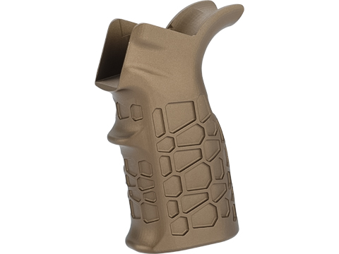 G&P CNC Machined Aluminum Waffle Motor Grip for M4 AEGs (Color: Sand / Plain)