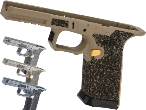 EMG SAI Cerakoted Frame with Laser Stippling for SAI BLU Gas Blowback Airsoft Pistol with SAI Licensed CNC Magwell 