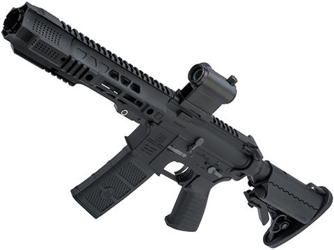 EMG SAI GRY Gen. 2 Forge Style Receiver AEG Training Rifle w/ JailBrake Muzzle and GATE ASTER Programmable MOSFET (Model: CQB / Black)