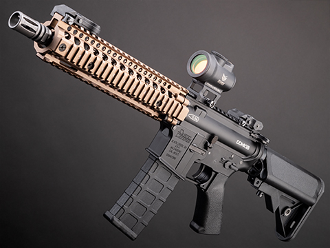 EMG x Daniel Defense Licensed DDMK18 Airsoft AEG Rifle w/ GATE ASTER MOSFET (Color: Black-DE Handguard)