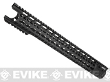 G&P MOTS Keymod Breacher Rail System for M4 / M16 Series Airsoft GBB Rifles (Color: Black / 16.2)