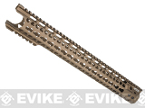 G&P MOTS Keymod Breacher Rail System for M4 / M16 Series Airsoft AEG Rifles (Color: Sand / 16.2)