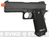 WE-Tech Hi-CAPA Airsoft Gas Blowback Pistol (Model: 4.3 2011 Commander / Black / Green Gas)