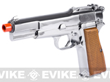 WE-Tech P35 Hi-Power Full Metal Gas Blowback Airsoft Pistol (Color: Chrome)