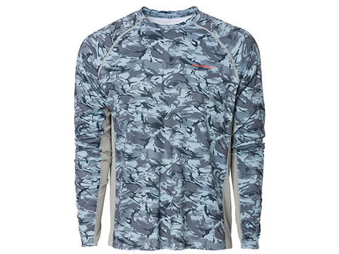 Grunden Solstrale Long Sleeve Crew Shirt (Size: Refraction Camo Dark ...