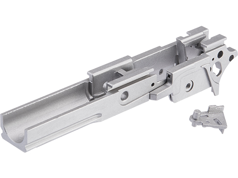 Guarder Aluminum Tactical Pistol Frame for Tokyo Marui Spec Hi-Capa Gas Blowback Airsoft Pistols (Model: 5.1 Standard / Silver)