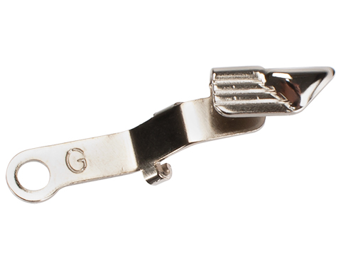 Guarder Extended Slide Stop for ISSC M22, SAI BLU, Lonewolf, & Compatible Airsoft Gas Blowback Pistols (Color: Stainless)