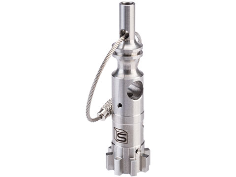 Guns Modify Steel AR Bolt Keychain (Model: S Style / Silver)