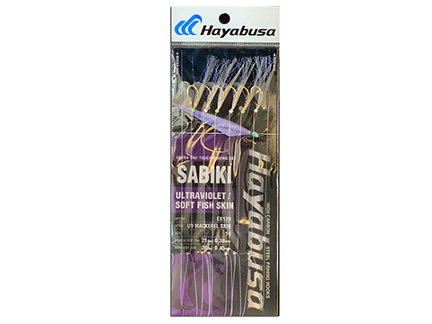 Hayabusa Ultraviolet Mackerel Fish Skin 6 Hook Sabiki Rig 