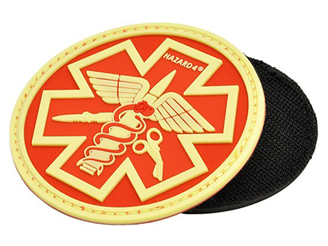 Hazard 4 PVC Paramedic Patch (Color: Red / Glow)