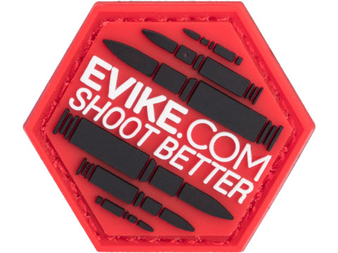 Operator Profile PVC Hex Patch Evike Series 3 (Style: Shoot Better / Red)
