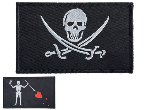 Evike.com Black Flag Series High Quality Embroidered Morale Patch (Type: Black Beard)