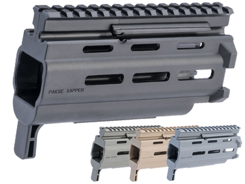 HB Industries Pakse Sapper 6.4 M-LOK Handguard For CZ Scorpion EVO 3 Pistols and Rifles (Color: Black)