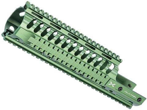 Helix Axem KV Rail for Vector AEG and Gas Blowback Airsoft Rifles (Color: Green / 12)