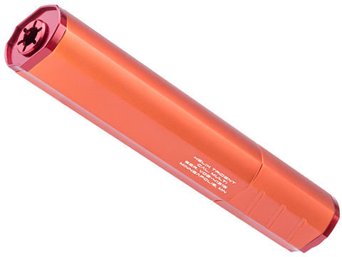 Helix Airsoft Trident Mock Suppressor / Barrel Extension (Color: Orange / 14mm Negative)