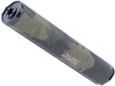 Helix Airsoft Trident Mock Suppressor / Barrel Extension (Color: Multicam Black / 14mm Negative)