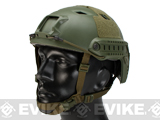 6mmProShop Advanced Base Jump Type Tactical Airsoft Bump Helmet (Color: OD Green / Medium - Large)