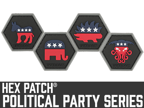 Operator Profile PVC Hex Patch  Political Party Series 