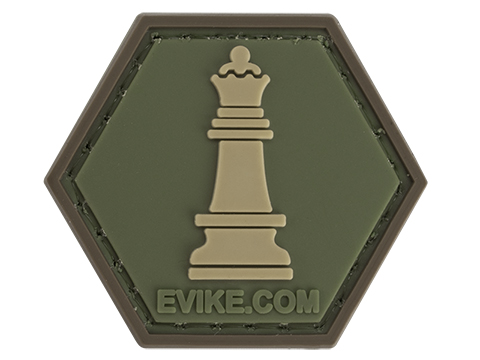 Operator Profile PVC Hex Patch  Chess Series (Piece: Queen / OD Green)