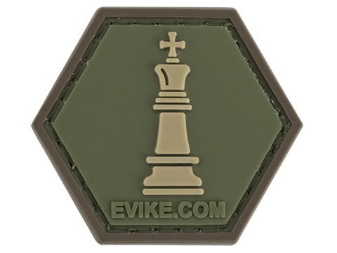 Operator Profile PVC Hex Patch  Chess Series (Piece: King / OD Green)