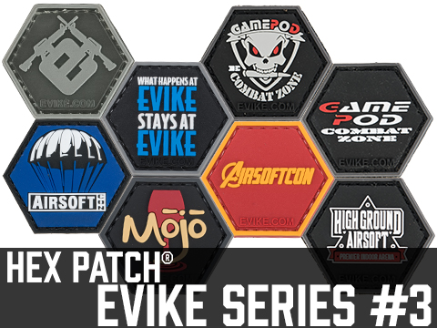 Operator Profile PVC Hex Patch Evike Series 3 (Model: Evike E / Clear/Silver)