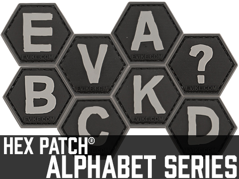 Operator Profile PVC Hex Patch - Alphabet Series (Model: A)