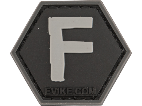 Operator Profile PVC Hex Patch - Alphabet Series (Model: F)