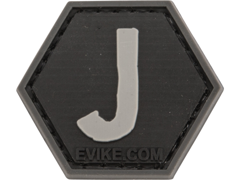 Operator Profile PVC Hex Patch - Alphabet Series (Model: J)