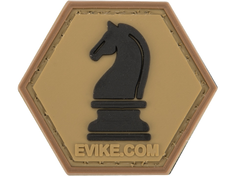 Operator Profile PVC Hex Patch Chess Series (Piece: Knight / Tan)