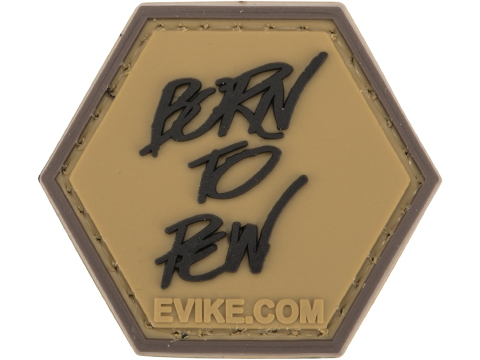 Operator Profile PVC Hex Patch Catchphrase Series 5 (Style: Born to Pew / Tan)