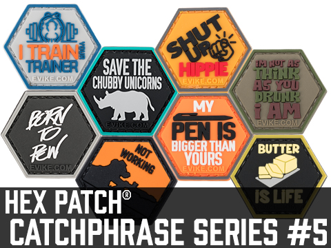 Operator Profile PVC Hex Patch Catchphrase Series 5 (Style: Chubby Unicorns)