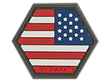 Operator Profile PVC Hex Patch American Flag Series (Color: Full Color / Reverse)