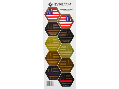 Evike.com Operator Profile Vinyl Hex Decals (Style: Patriots)