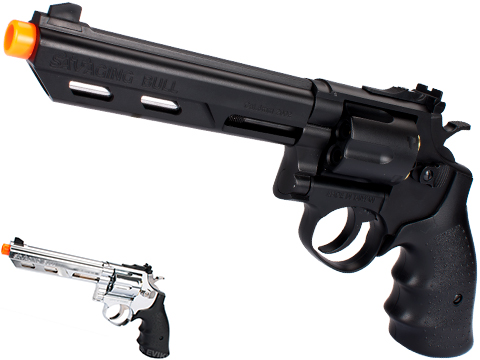 HFC 6 Bull Barrel Savage Bull Full Size Arisoft Gas Revolver (Color: Chrome)