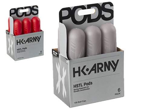 HK Army HSTL 150 Round Paintball Pod 6 Pack (Color: Light Smoke)