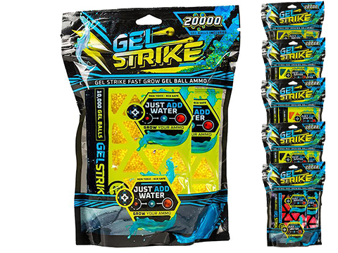 HK Army Gel Strike Blaster Non-Toxic Biodegradable Water Gel Balls (Color: Yellow / 20K Count)
