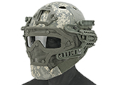 Matrix Legionnaire Full Head Coverage Helmet / Mask / Goggle Protective System (Color: ACU)